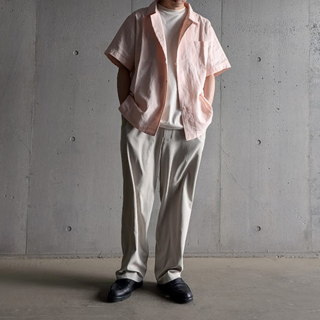 FANTASTICDAYS （ファンタスティックデイズ）BEACH-M-261-01 [ BEACH ] トリアセテート ワイド イージーパンツ (BEIGE)