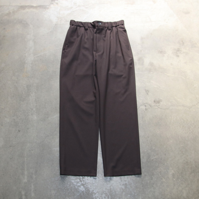 FANTASTICDAYS （ファンタスティックデイズ） [ UNCREASE-M ] ポリエステルツイルストレッチ イージースラックス (BROWN) (BLACK)