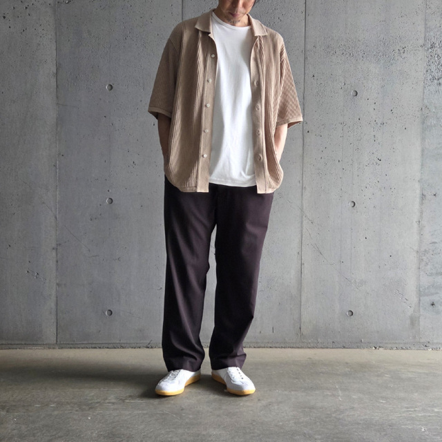 FANTASTICDAYS （ファンタスティックデイズ） [ UNCREASE-M ] ポリエステルツイルストレッチ イージースラックス (BROWN) (BLACK)
