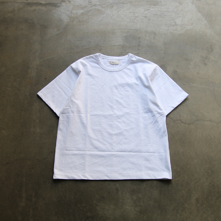 alvana (アルヴァナ) ACS-C010 [ FADE CENTER SEAM S/S TEE SHIRTS ] フェードセンターシーム ショートスリーブ クルーネック TEE シャツ (WHITE)