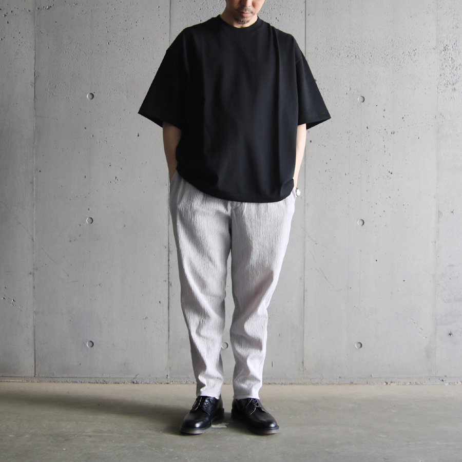 alvana (アルヴァナ) ALV-00117  [ 空防 S/S TEE SHIRTS ] 空紡天竺 ショートスリーブ クルーネック TEE シャツ (BLACK)