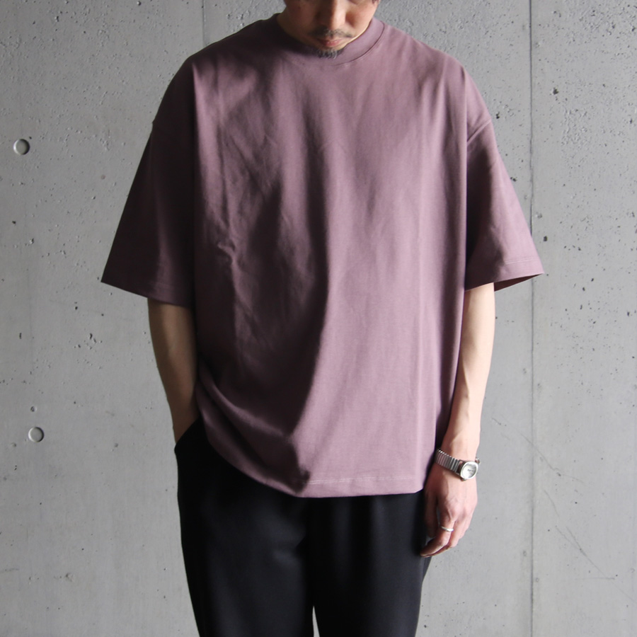 alvana (アルヴァナ) ACS-C001 [ 空防 S/S TEE SHIRTS ] 空紡天竺 ショートスリーブ クルーネック TEE シャツ  (ERATH/PURPLE)