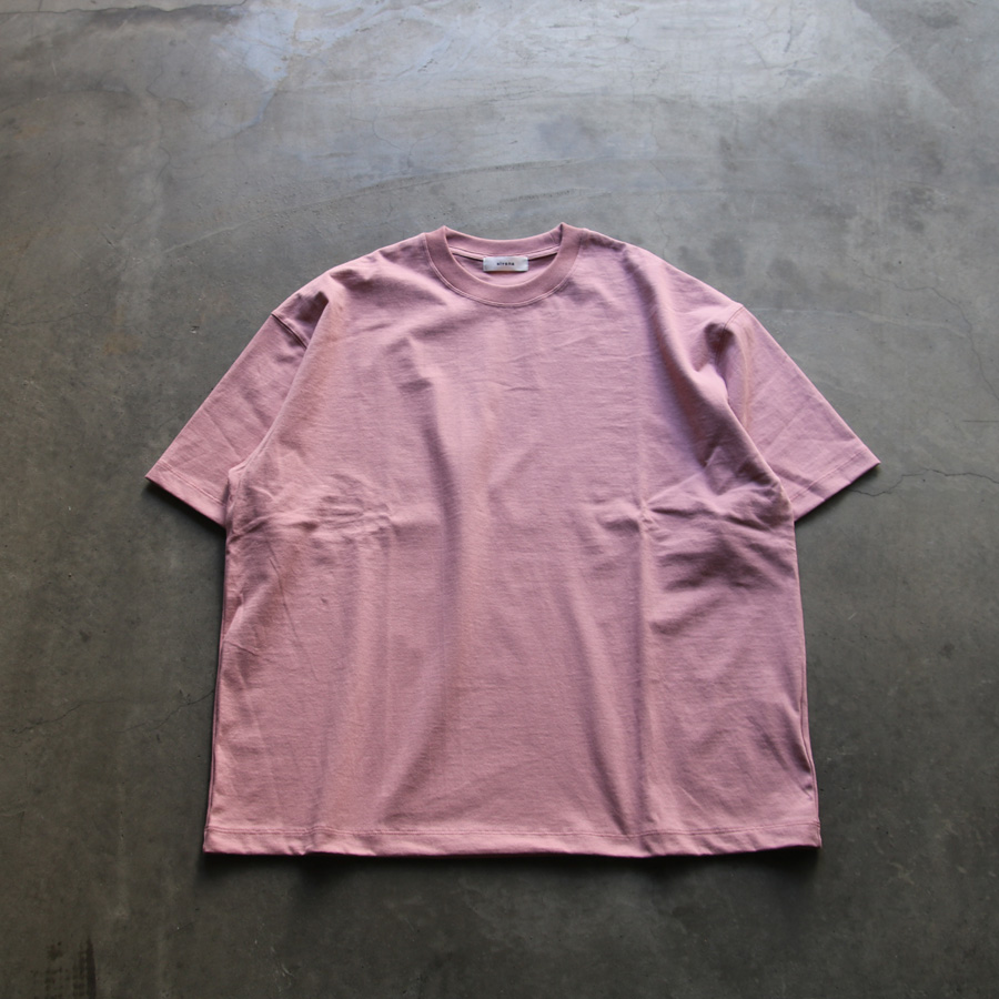 alvana (アルヴァナ) ALV-00117 [ 空防 S/S TEE SHIRTS ] 空紡天竺 ショートスリーブ クルーネック TEE シャツ   (LEAF PINK)