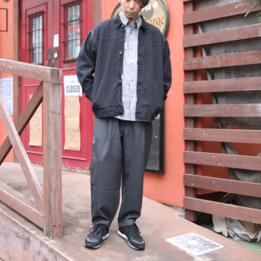 alvana (アルヴァナ) ALV-90112 [ NATURAL TWILL SHORT JACKET ] ナチュラルショートジャケット (BLACK)