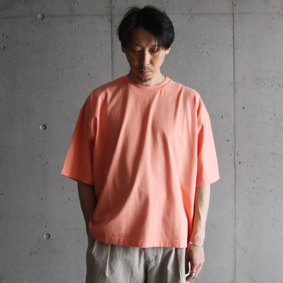 alvana (アルヴァナ) ACS-C008 [ OVERSIZE  TEE SHIRTS ] ライトオンス天竺 オーバーサイズ クルーネック TEE シャツ (PINK)