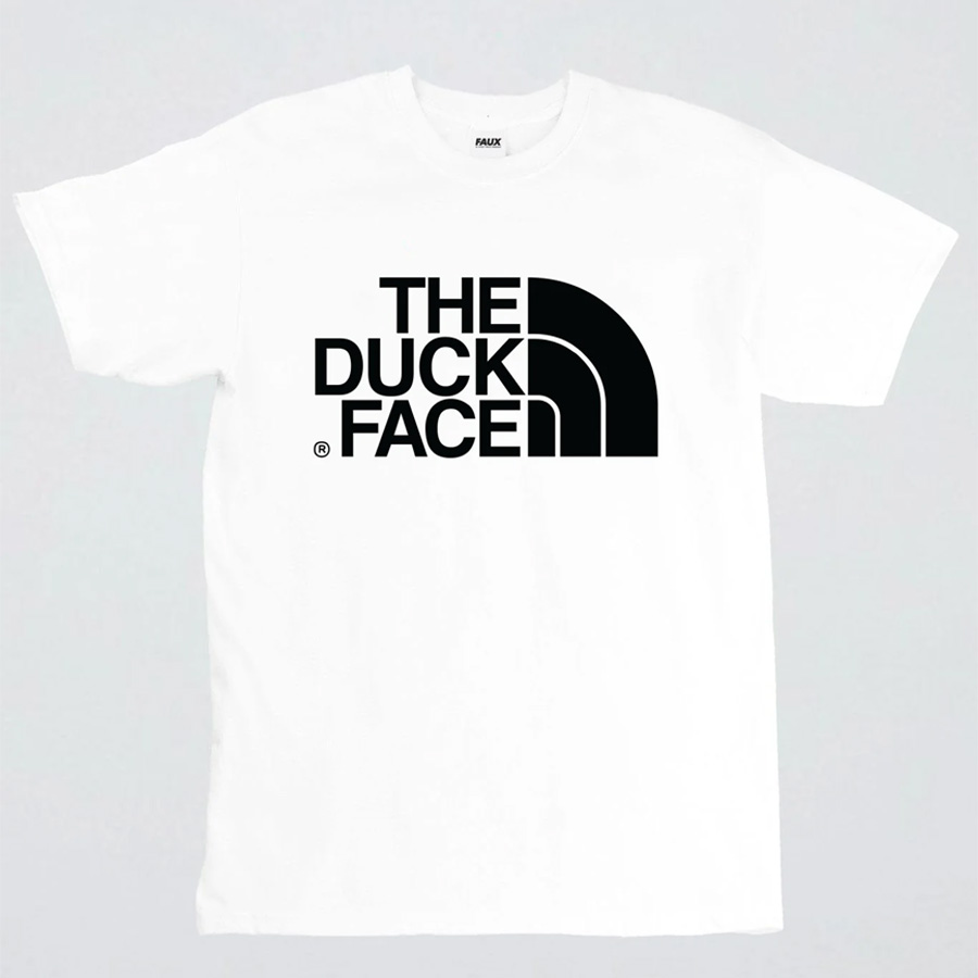 ATELIER AMELOT (アトリエ・アメロ) [THE DUCK FACE] クルーネックプリントTシャツ (WHITE)