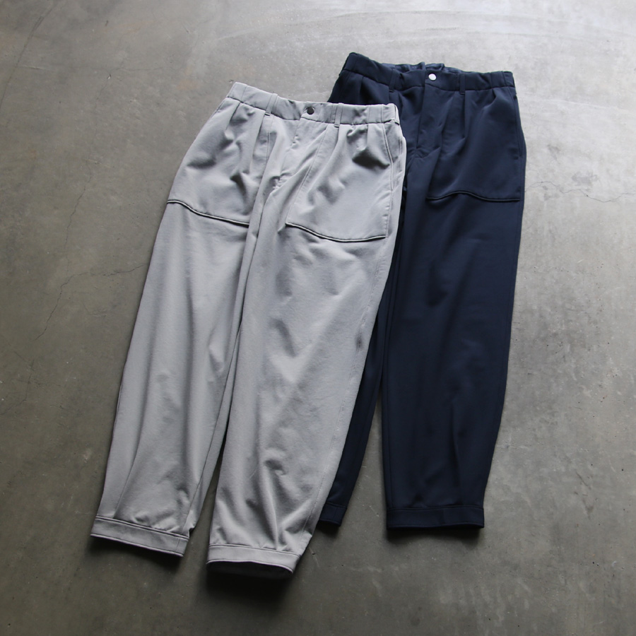 CURLY / CURLY& Co. (カーリー) 241-740124 [ FRENCH TERRY HEM TUCK PANTS ] PBT(ポリブチレンテレフタレート)裏毛 ヘム タック パンツ (2COLOR)