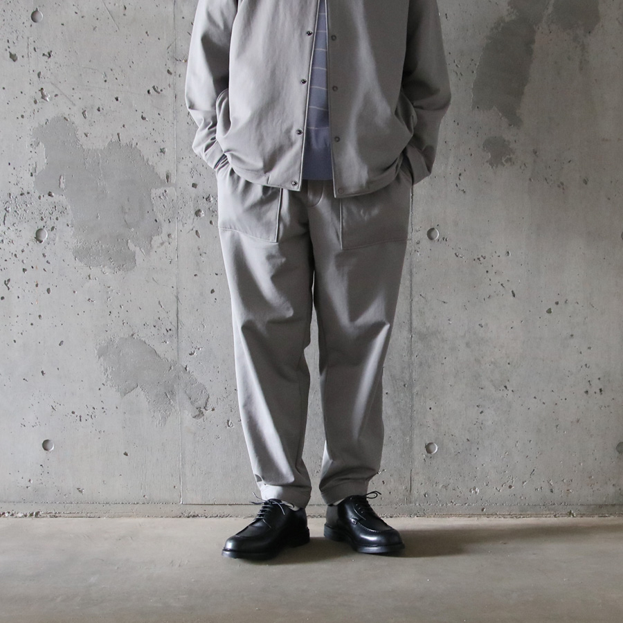 CURLY / CURLY& Co. (カーリー) 241-740124 [ FRENCH TERRY HEM TUCK PANTS ] PBT(ポリブチレンテレフタレート)裏毛 ヘム タック パンツ (2COLOR)