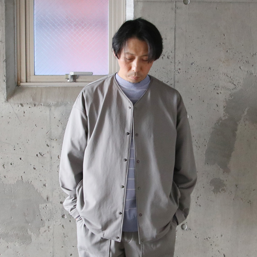 CURLY / CURLY& Co. (カーリー) 241-230122 [ SNAP-BUTTON CARDIGAN -french terry- ] PBT(ポリブチレンテレフタレート)裏毛 スナップカーディガン (2COLOR)