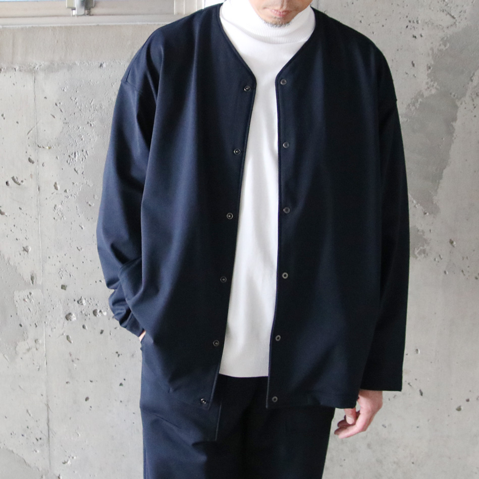 CURLY / CURLY& Co. (カーリー) 241-230122 [ SNAP-BUTTON CARDIGAN -french terry- ] PBT(ポリブチレンテレフタレート)裏毛 スナップカーディガン (2COLOR)