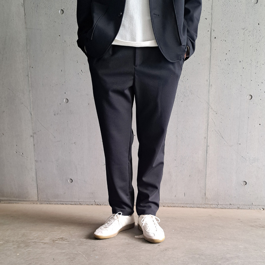 CURLY / CURLY& Co. (カーリー) 251-740317 [ THERMO TAPERED PANTS ] ストレッチポンチ テーパードトラウザーズ (BLACK)