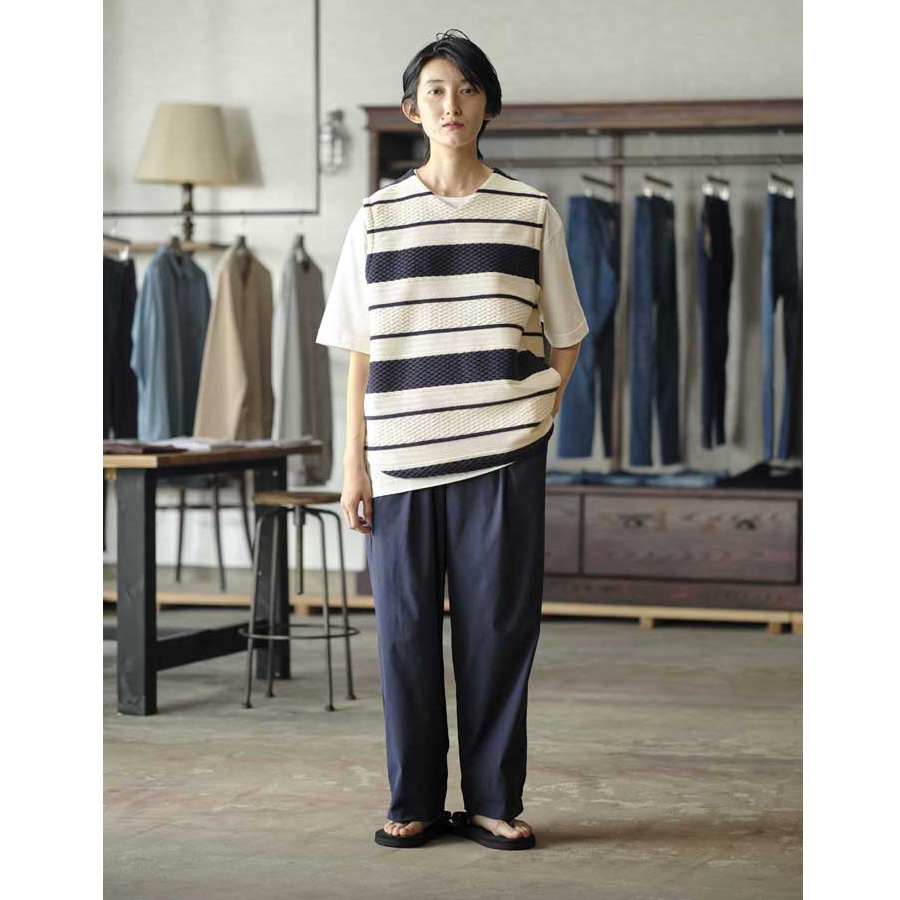 CURLY / CURLY& Co. (カーリー) 241-760412 [ SORONA TRICOT WIDE PANTS -solid- ] SORONA サステナブルトリコット　ワイドイージーパンツ (2COLOR)