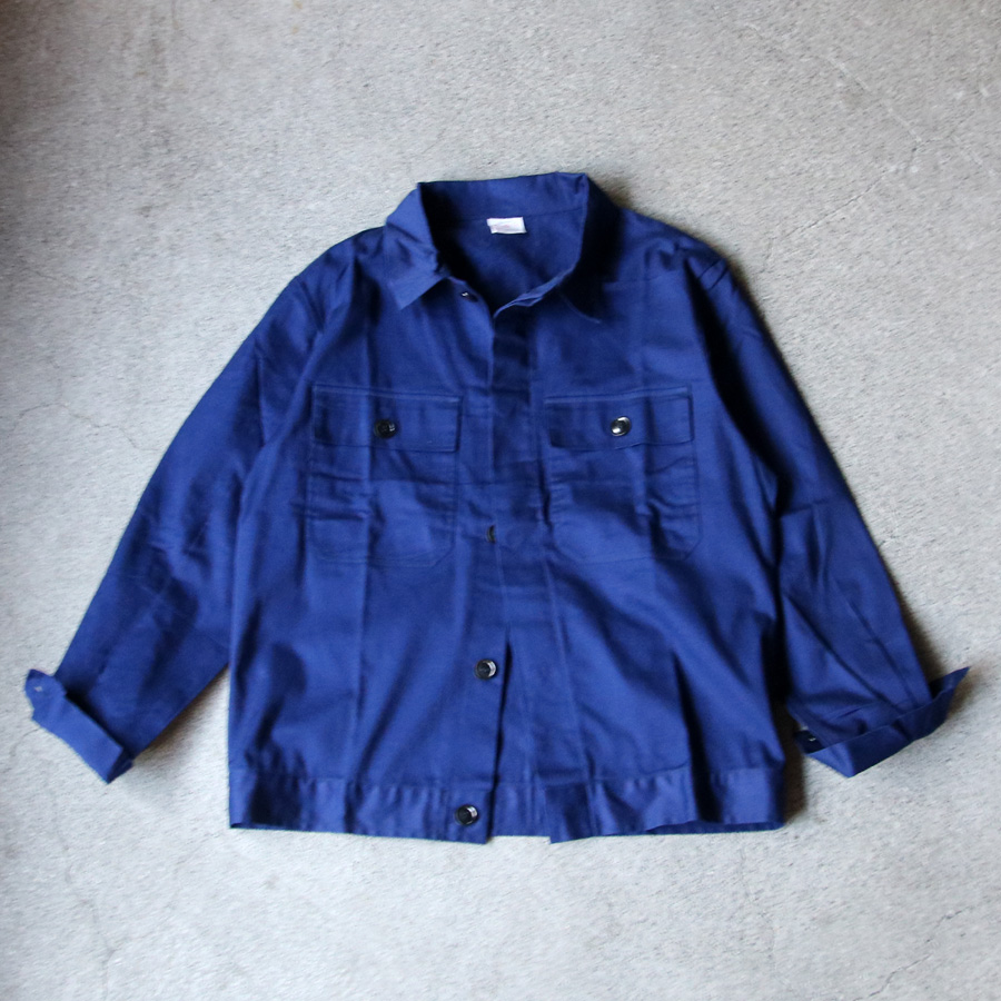 DEAD STOCK MILITARY (デッドストック ミリタリー) ITALIAN ARMY UTILITY WORK JACKET / イタリア軍 ユーティリティー ワークジャケット / ミリタリーウエア　コーディネート / 40代ファッションベーシック / 50代ファッションベーシック