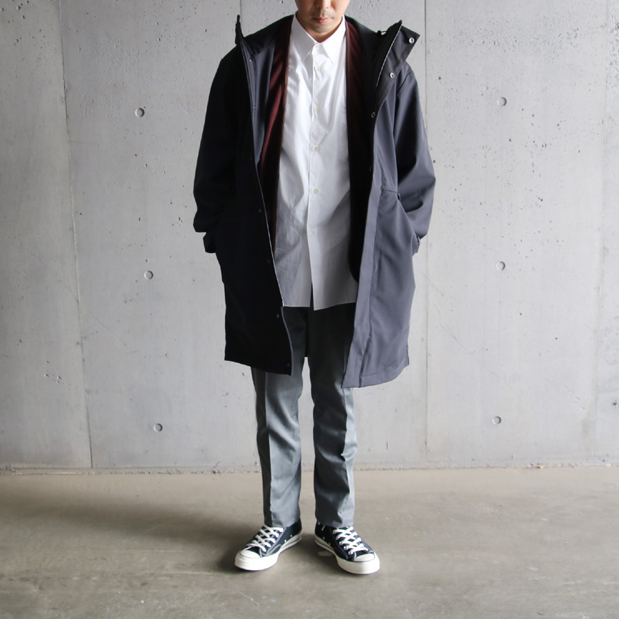 DESCENTE PAUSE (デサントポーズ) DLMUJK40 [HOODED COAT]　フーデッドコート (BLACK)