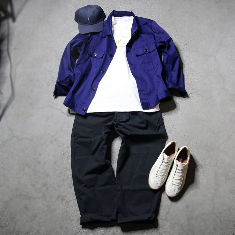 EEL PRODUCTS (イール プロダクツ) E-24525 [OFRANCE×Paul Cox] E-24526 [HOME×Paul Cox] E-24527 [LIFE×Paul Cox] クルーネックプリントTシャツ (WHITE)