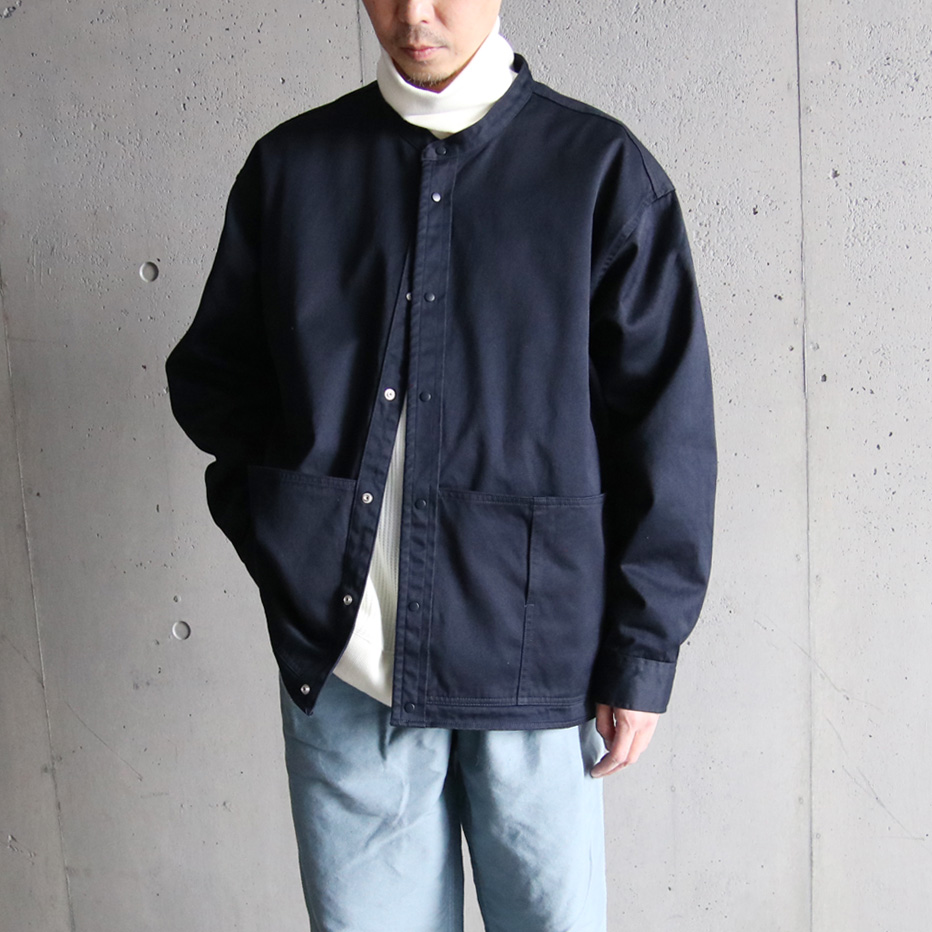 EEL PRODUCTS (イール プロダクツ) E-22173 [ SUNDAY BLOUSON GREEN ] ヘビーコットンツイル スナップ ブルゾン (NAVY)