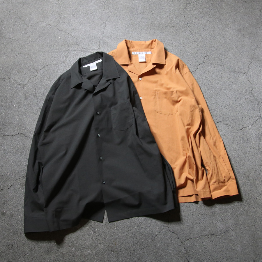 EEL PRODUCTS (イール/イールプロダクツ) E-25402 [SENKOU HANABI/線香花火] オープンカラーL/Sシャツ (TERRACOTTA)(CHARCOAL)