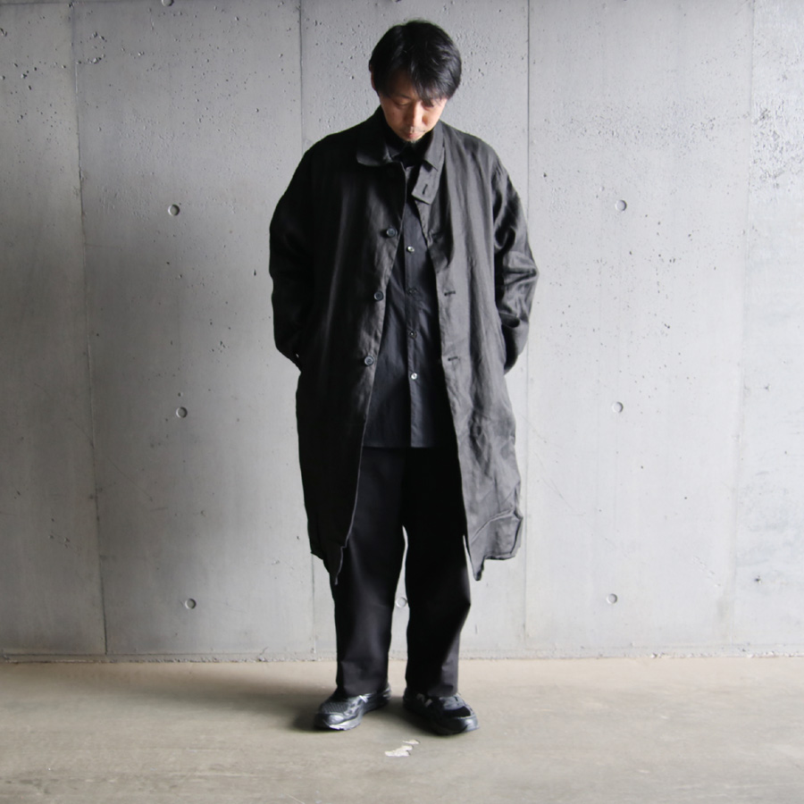 BETA POST (ベータ ポスト) FLY FRONT POCKET SHIRT / BC2W SH-05 / コットン ポリエステル タイプライター 比翼利用ポケット シャツ (BLACK)