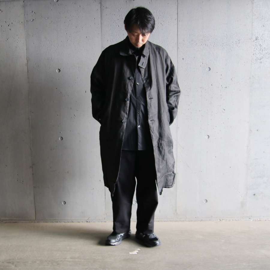 BETA POST (ベータ ポスト) FLY FRONT POCKET SHIRT / BC2W SH-05 / コットン ポリエステル タイプライター 比翼利用ポケット シャツ (BLACK) 