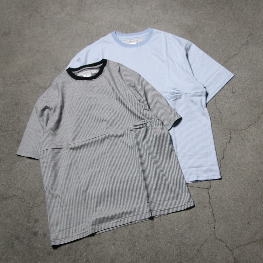 EEL PRODUCTS (イール プロダクツ) E-24522 / ユルリTEE borde 1/2 (2COLOR)