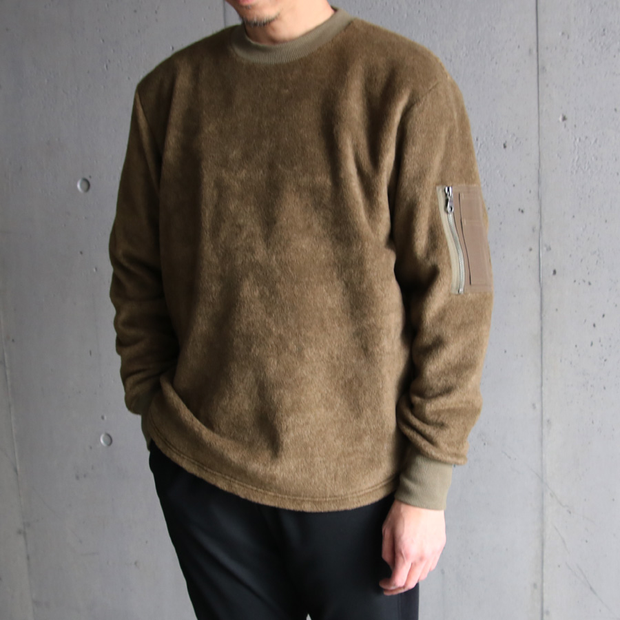 FLISTFIA(フリストフィア) AZ01016 [ ARM ZIP PULL OVER ] アームジップ プルオーバー (OLIVE) 