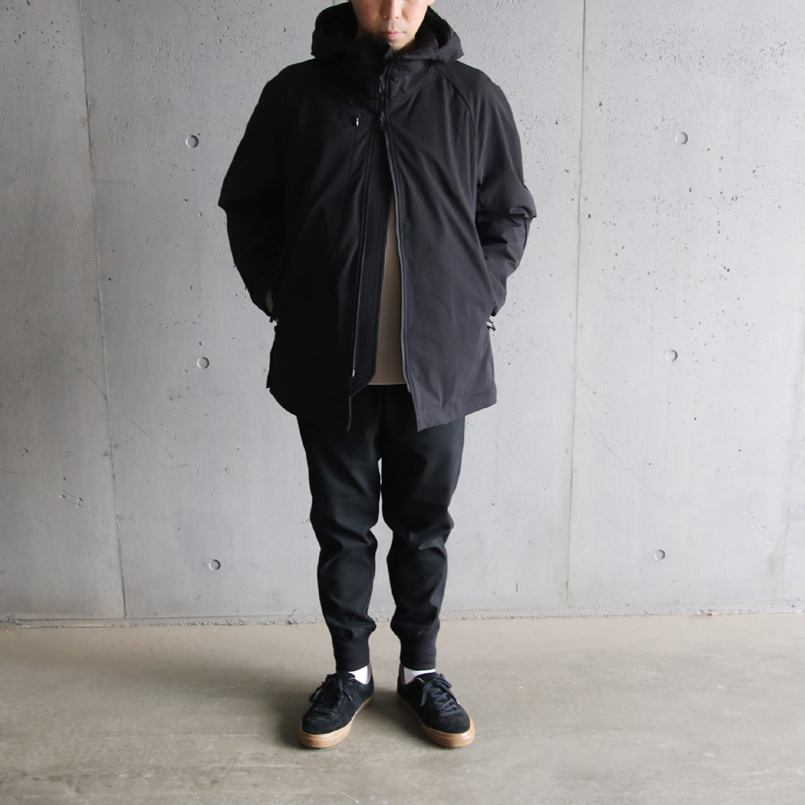 PRODUCT LAB.(プロダクトラボ) [PLC2W005] HOOD MIDDLE COAT / CORDURA NYLON フードミドルコート (BLACK)