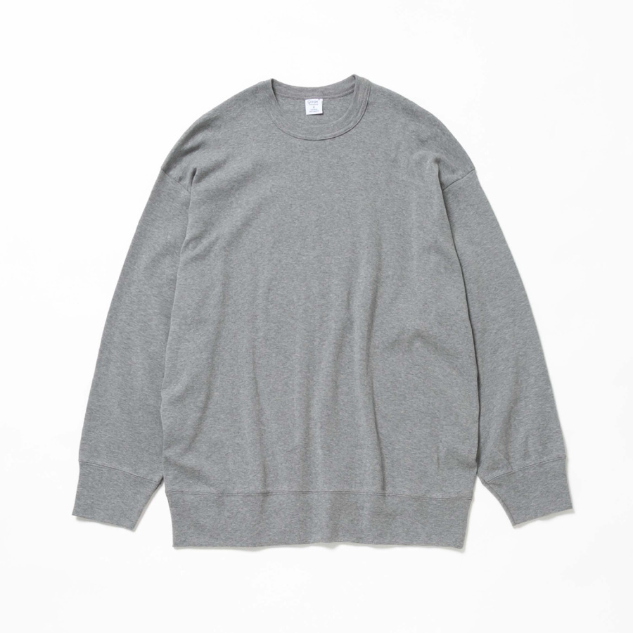 　GICIPI ( ジチピ ) 2303P / RAZZA（ラーッツァ） / UNISEX (MEN'S)/ COTTON CREW NECK L/S /クルーネックロングスリーブTシャツ (Gri.Mela. /杢グレー) 