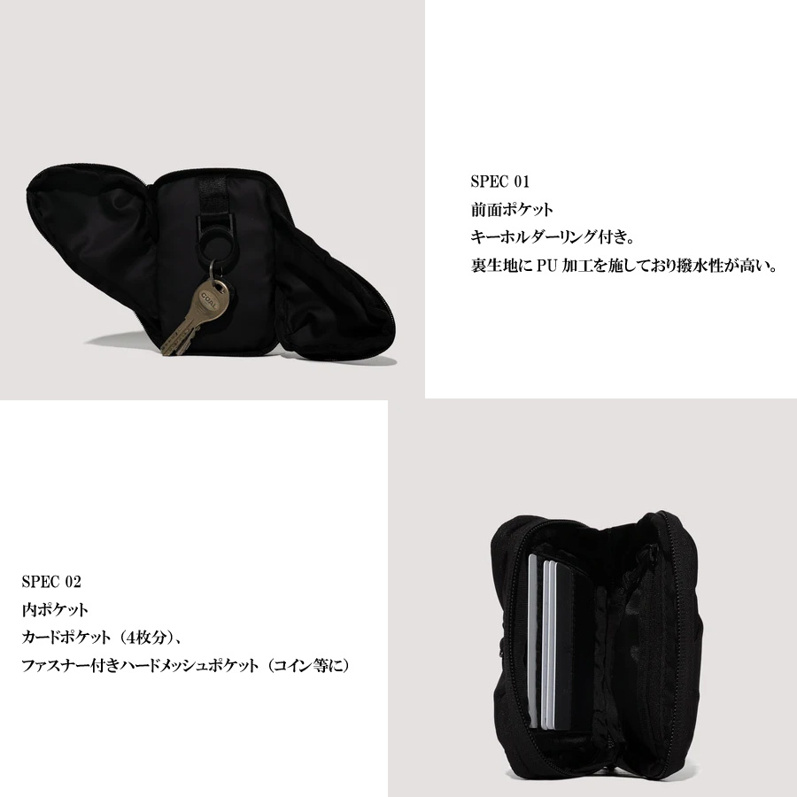 ist. (イスト) [ist.-WA] ミニショルダーバッグ (BLACK)