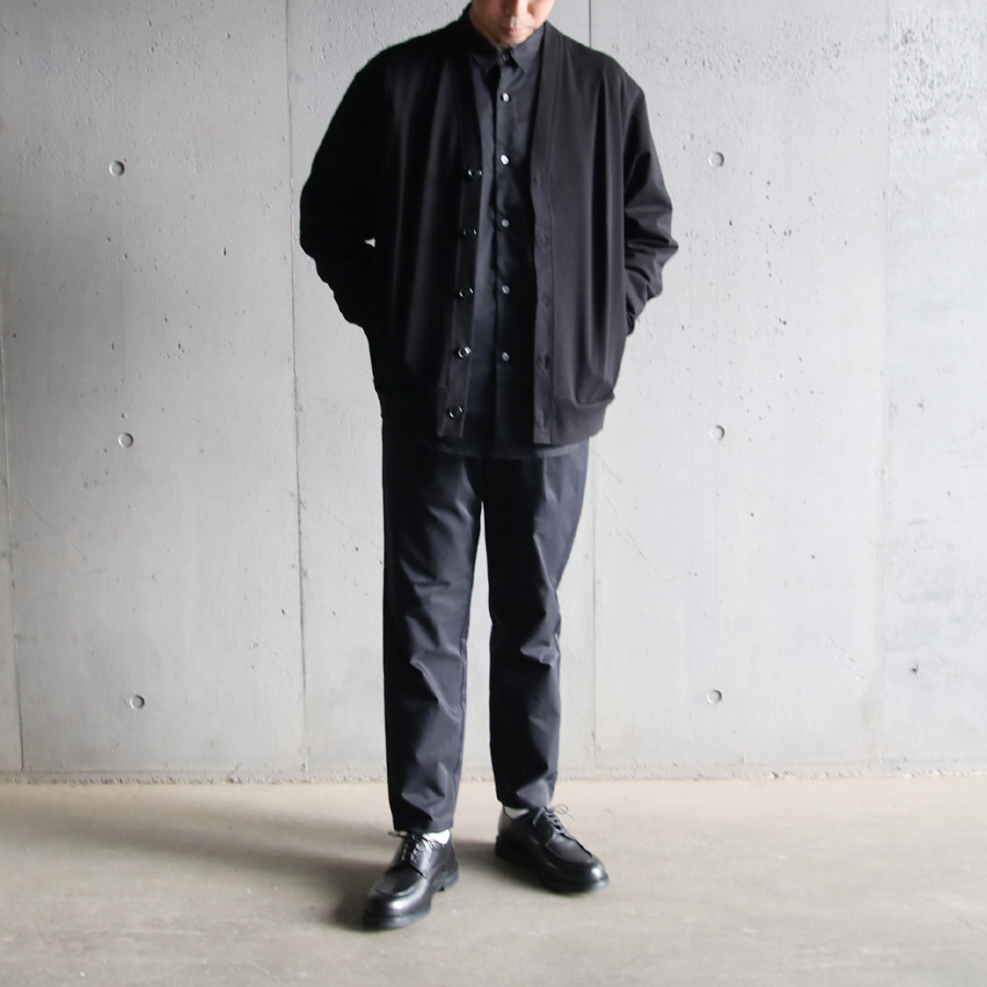 LAMOND (ラモンド) LM-C-183-CT [HEAVY JERSEY CARDIGAN] ヘビージャージーカーディガン (BLACK) 