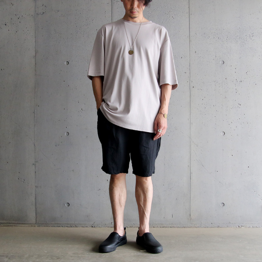 LAMOND (ラモンド) LM-C-176 [SUVIN ROUND HEM T-SHIRT] スビンコットン ラウンドヘム ハーフスリーブ Tシャツ (GRAY)