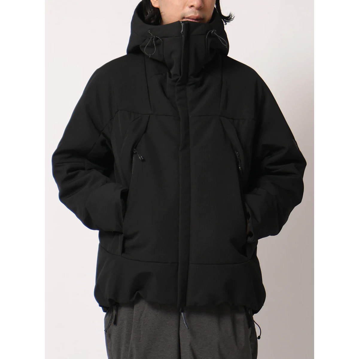 LANTERN （ランタン）  [ HEATING HOODED BLOUSON ] ヒーティングフーデッド ブルゾン (BLACK)