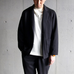 CURLY / CURLY& Co. (カーリー) 231-36022 [ BOUCLE 1-BUTTON JACKET ] ブークレーダンボールニット(ライト) 1Bジャケット (BLACK)