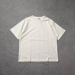 ALV-00180 [ FADE CENTER SEAM S/S TEE SHIRTS ] フェードセンターシーム ショートスリーブ クルーネック TEE シャツ (IVORY)(LIGHT YELLOW)(BLACK)(CHARCOAL)