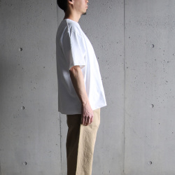 ALV-00180 [ FADE CENTER SEAM S/S TEE SHIRTS ] フェードセンターシーム ショートスリーブ クルーネック TEE シャツ (IVORY)(LIGHT YELLOW)(BLACK)(CHARCOAL)