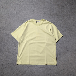 ALV-00180 [ FADE CENTER SEAM S/S TEE SHIRTS ] フェードセンターシーム ショートスリーブ クルーネック TEE シャツ (IVORY)(LIGHT YELLOW)(BLACK)(CHARCOAL)