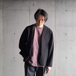 alvana (アルヴァナ) ACS-C010 [ FADE CENTER SEAM S/S TEE SHIRTS ] フェードセンターシーム ショートスリーブ クルーネック TEE シャツ (WHITE)