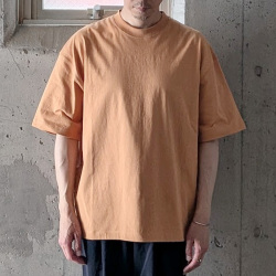 alvana (アルヴァナ)  ALV-00117 [ 空防 S/S TEE SHIRTS ] 空紡天竺 ショートスリーブ クルーネック TEE シャツ(EARTH ORANGE)