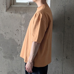alvana (アルヴァナ)  ALV-00117 [ 空防 S/S TEE SHIRTS ] 空紡天竺 ショートスリーブ クルーネック TEE シャツ(EARTH ORANGE)
