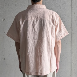 alvana (アルヴァナ) ALV-00175 [ LINEN OPEN COLLAR SHIRT ] リネンオープンカラーシャツ (PINK) (DARK KHAKI)(ECRU)