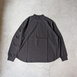 alvana (アルヴァナ) ALV-00137 [ 空紡 MIDLE NECK ROUND L/S TEE SHIRTS ] 空紡天竺  ミドルネック L/S Tシャツ  (MARINE NAVY) (DEEP BROWN) (WHITE) (BLACK)