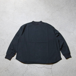 alvana (アルヴァナ) ALV-00137 [ 空紡 MIDLE NECK ROUND L/S TEE SHIRTS ] 空紡天竺  ミドルネック L/S Tシャツ (STONE NAVY) (EARTH) (WHITE) (BLACK)
