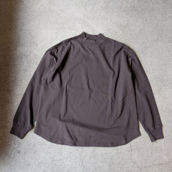 alvana (アルヴァナ) ALV-00137 [ 空紡 MIDLE NECK ROUND L/S TEE SHIRTS ] 空紡天竺  ミドルネック L/S Tシャツ  (MARINE NAVY) (DEEP BROWN) (WHITE) (BLACK)