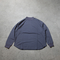 alvana (アルヴァナ) ALV-00137 [ 空紡 MIDLE NECK ROUND L/S TEE SHIRTS ] 空紡天竺  ミドルネック L/S Tシャツ (STONE NAVY) (EARTH) (WHITE) (BLACK)