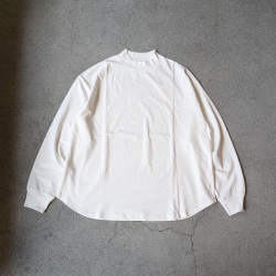 alvana (アルヴァナ) ALV-00137 [ 空紡 MIDLE NECK ROUND L/S TEE SHIRTS ] 空紡天竺  ミドルネック L/S Tシャツ  (MARINE NAVY) (DEEP BROWN) (WHITE) (BLACK)