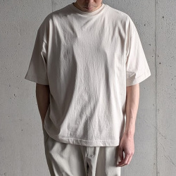 alvana (アルヴァナ) ALV-00127 [ 26/OVERSIZE  TEE SHIRTS ] ライトオンス天竺 オーバーサイズ クルーネック TEE シャツ (BEIGE)