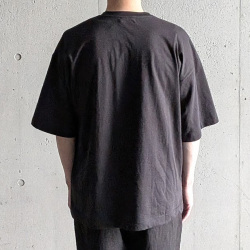 alvana (アルヴァナ) ALV-00127 [ 26/OVERSIZE  TEE SHIRTS ] ライトオンス天竺 オーバーサイズ クルーネック TEE シャツ (BLACK)