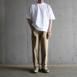 alvana (アルヴァナ) ACS-C008 [ OVERSIZE  TEE SHIRTS ] ライトオンス天竺 オーバーサイズ クルーネック TEE シャツ  (WHITE)