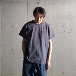alvana (アルヴァナ) ALV-C0128 [ 空防 CLASSIC PK TEE SHIRTS ] 空紡クラシック クルーネック ポケ TEE  (STONE NAVY) (VINTAGE PINK) (ERATH/PURPLE)