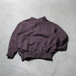 alvana (アルヴァナ) ALV-00139 [ MASSIVE STAND COLLAR SWEAT ] スタンドカラースウェット (BLACK) (BROWN PURPLE)