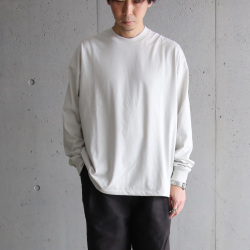 alvana (アルヴァナ) ACS-0002 [ TANGUIS L/S TEE ] タンギス天竺 ロングスリーブ クルーネック TEE  (ECURE GRAY)